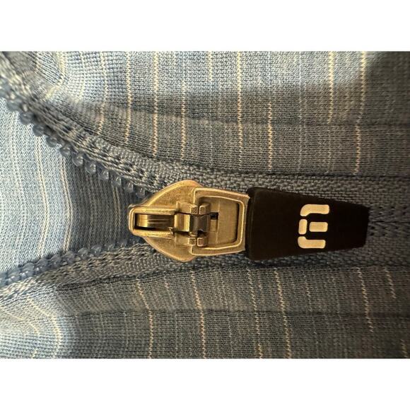 Travis Matthew 1/4 Zip Shirt  Blue Size L - Picture 5 of 10